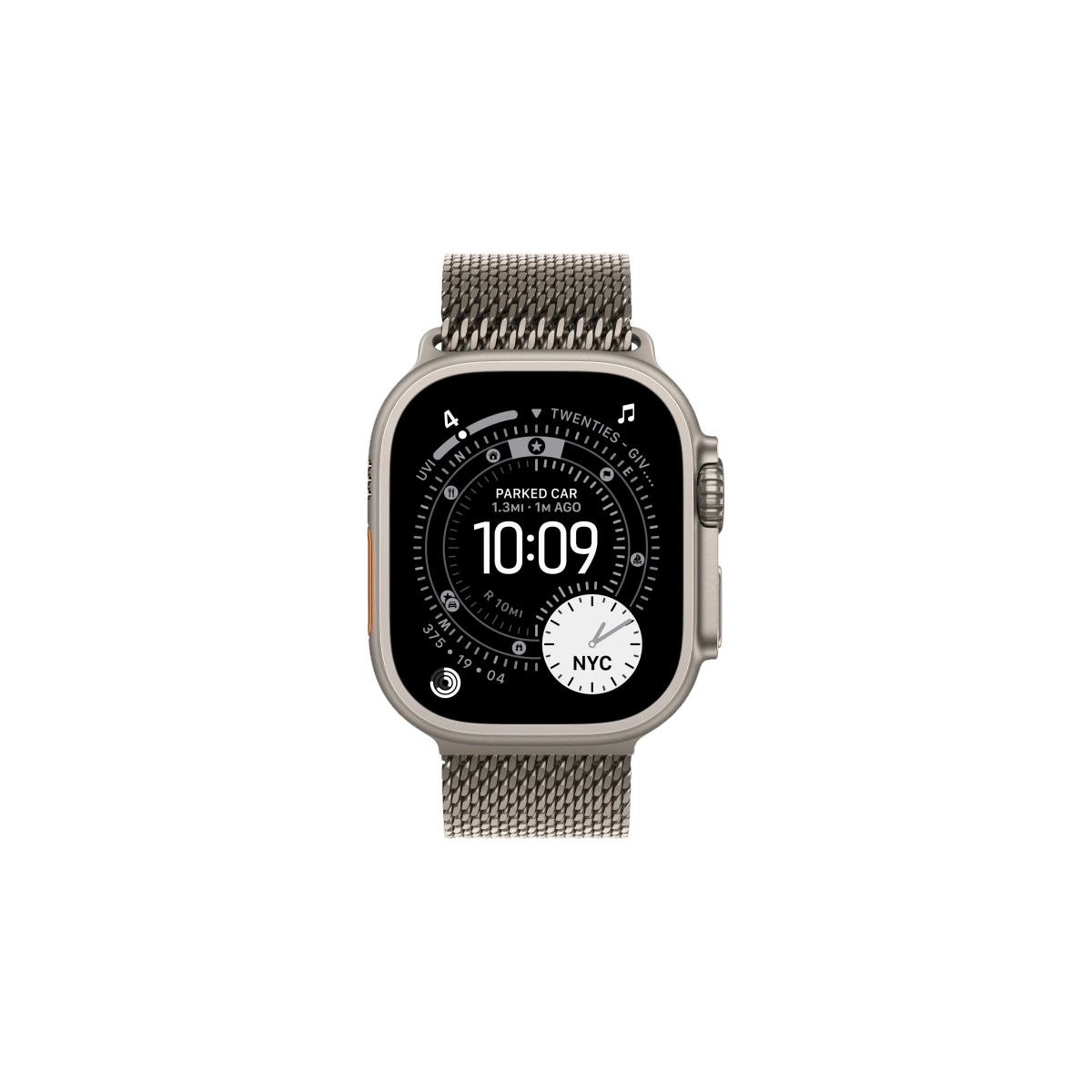 Фото Apple Watch Ultra 3, 49 мм, Natural Titanium Milanese Natural Loop