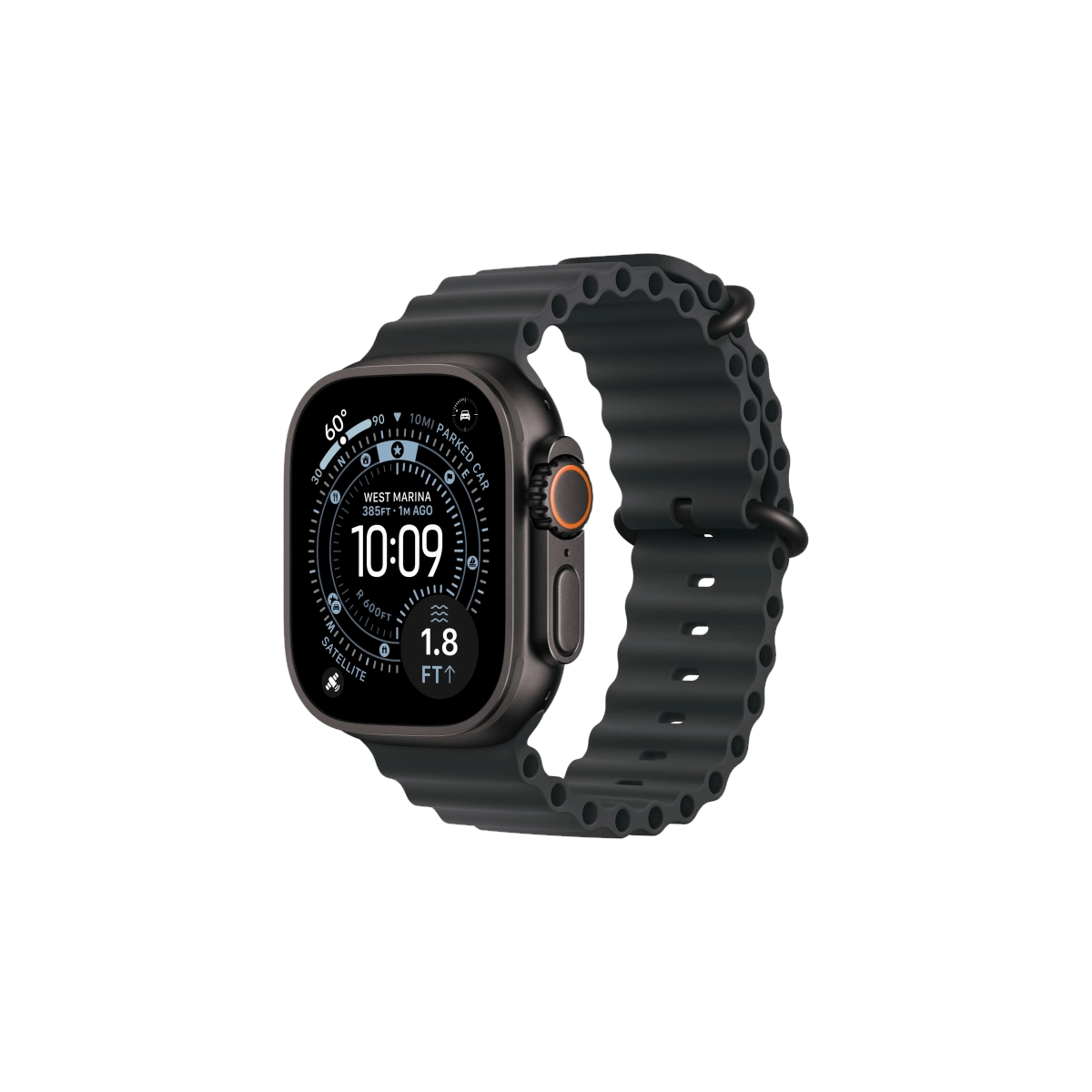 Фото Apple Watch Ultra 3, 49 мм, Black Titanium Black Ocean Band