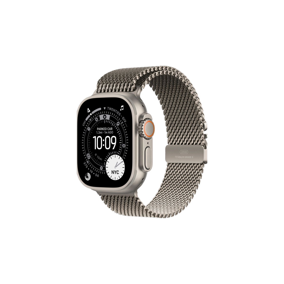 Фото Apple Watch Ultra 3, 49 мм, Natural Titanium Milanese Natural Loop