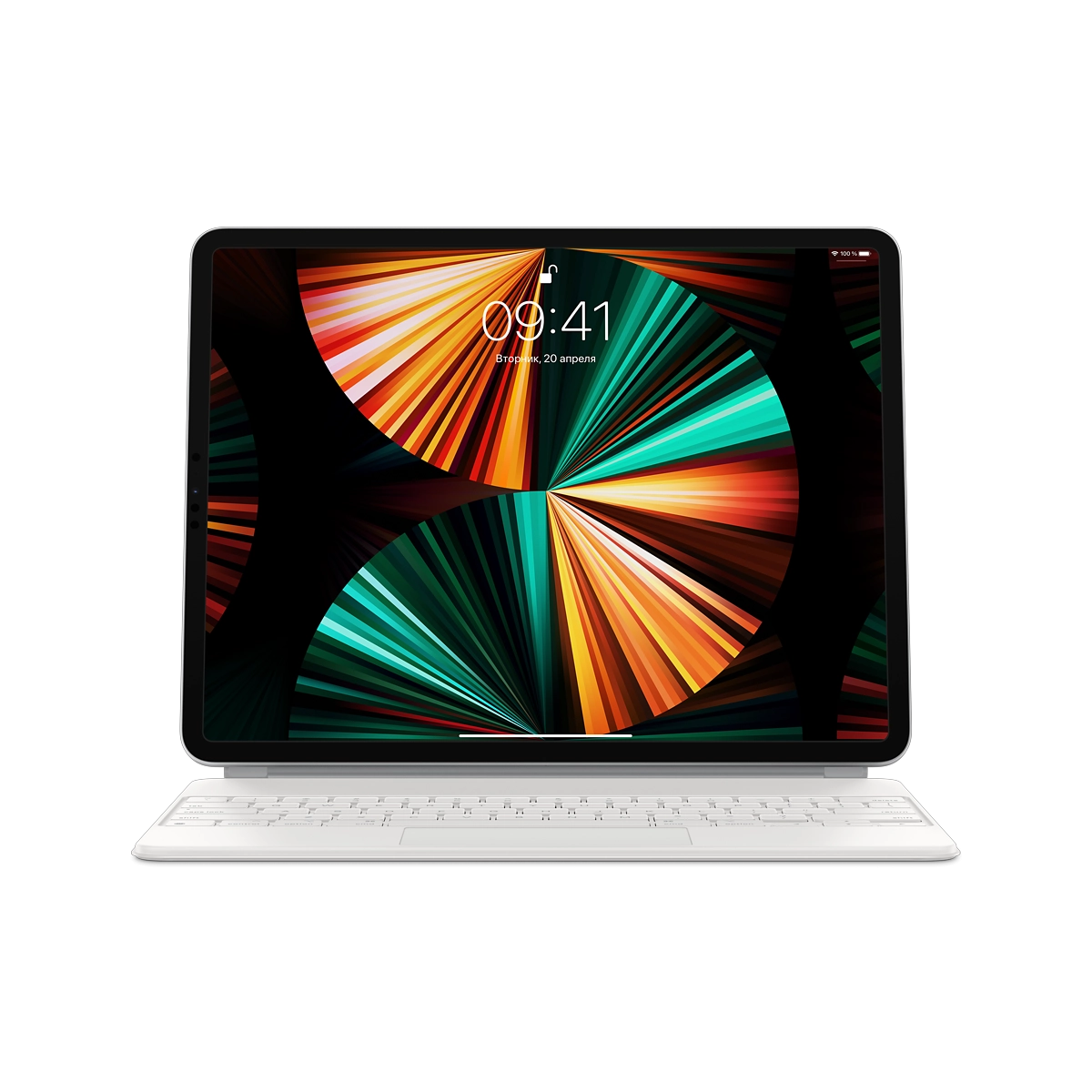 Фото Клавиатура Magic Keyboard для iPad Pro 12,9 дюйма (5‑го поколения), русская раскладка, белый цвет