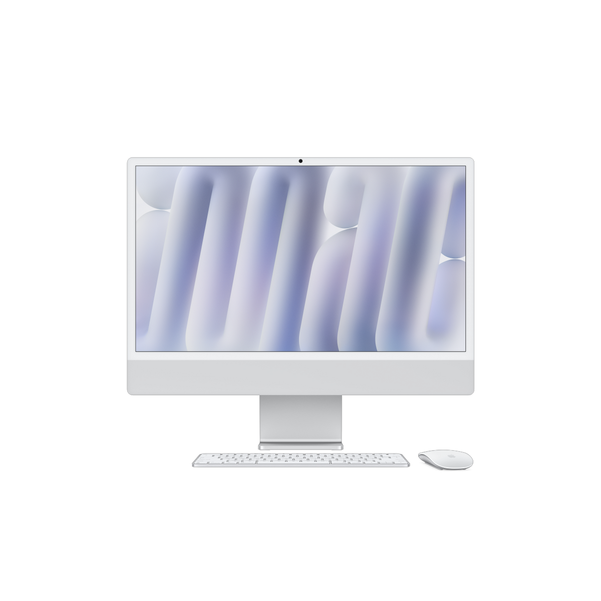 Фото Apple iMac 24" Retina 4,5K (M4 8C CPU, 8C GPU, 2024), 16 ГБ, 256 ГБ SSD, серебристый