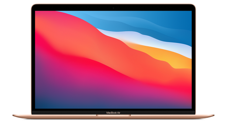 Купить Ноутбук MacBook Air 13" 2020 чип M1, 8 ГБ, 256 ГБ SSD, золотой MGND3
