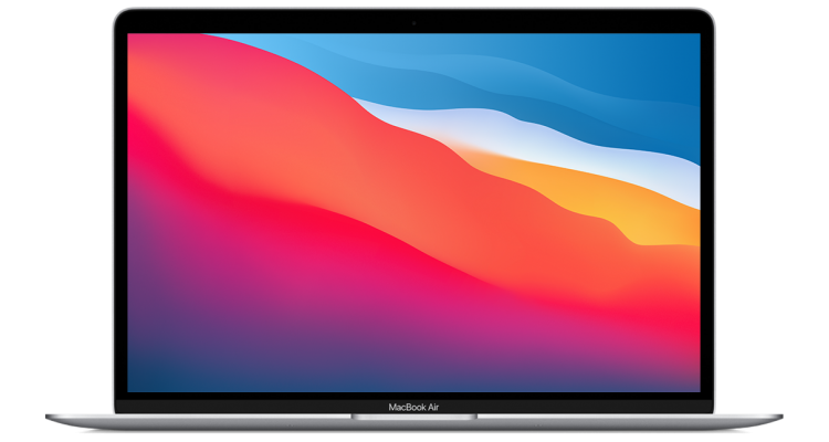 Купить Ноутбук MacBook Air 13" 2020 чип M1, 8 ГБ, 256 ГБ SSD, серебристый MGN93
