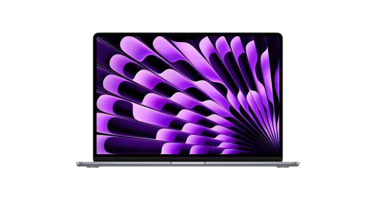 Ноутбук MacBook Air 15" (M2, 8C CPU/10C GPU, 2023), 8 ГБ, 256 ГБ SSD, «серый космос»