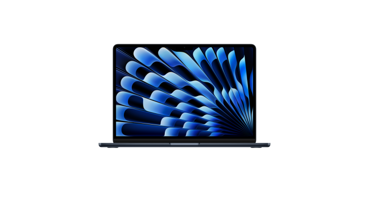 Apple MacBook Air 13" (M3, 8C CPU/10C GPU, 2024), 8 ГБ, 512 ГБ SSD, полуночный черный
