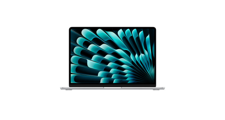 Apple MacBook Air 15 (M3, 8C CPU/10C GPU, 2024), 16 ГБ, 512 ГБ SSD, серебристый