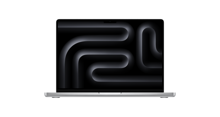 Apple MacBook Pro 14" (M3 10C CPU, 8C GPU, 2023) 8 ГБ, 1 TB SSD, серебристый