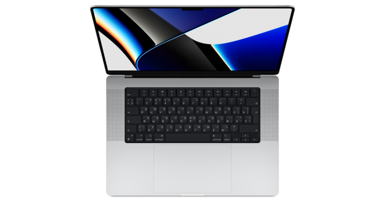 Ноутбук MacBook Pro 16" (M1 Pro 10C CPU, 16C GPU, 2021) 16 ГБ, 512 ГБ SSD, серебристый