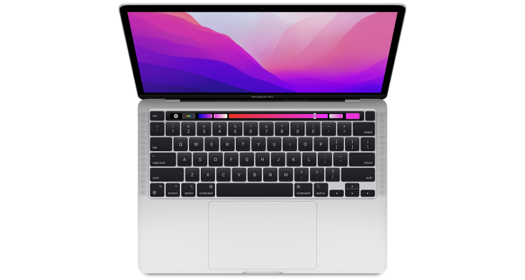 Ноутбук MacBook Pro 13" чип M2, 8 ГБ, 512 ГБ SSD, серебристый MNEQ3