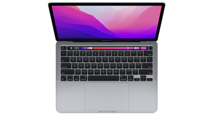 Ноутбук MacBook Pro 13" чип M2, 8 ГБ, 256 ГБ SSD, Space Gray MNEH3