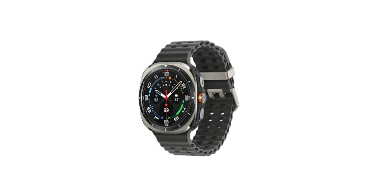 Умные часы Samsung Galaxy Watch Ultra, 47 мм, титан, ремешок Marine, Серебряный титан