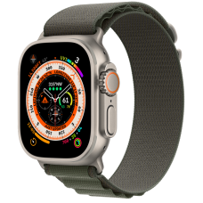 Apple Watch Ultra GPS + Cellular, 49 мм, корпус из титана, ремешок Alpine зеленого цвета