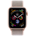 Apple Watch Series 4, 44 мм, корпус из алюминия золотого цвета, спортивный браслет цвета «розовый песок»