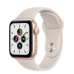 Apple Watch SE, 40 мм, корпус из алюминия золотого цвета спортивный ремешок цвета «сияющая звезда»