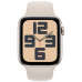 Apple Watch SE 2023, 44 мм, корпус из алюминия цвета «сияющая звезда», спортивный ремешок цвета сияющая звезда