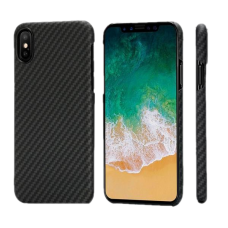 Карбоновый (Кевлар) Чехол Pitaka MagCase Для IPhone X (10) Черно-Серый В Полоску