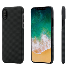 Карбоновый (Кевлар) Чехол Pitaka MagCase Для IPhone X (10) Шахматное Плетение Черно-Серый