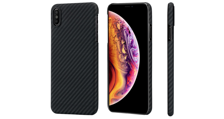 Чехол PITAKA MagCase Для IPhone Xs Max Черно-Серый В Полоску