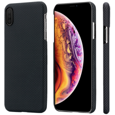 Чехол PITAKA MagCase Для IPhone Xs Max Черно-Серый Шахматное Плетение