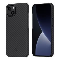 Чехол Pitaka MagEZ Case для iPhone 13 6.1", черно-серый, кевлар (арамид)