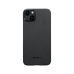 Чехол Pitaka MagEZ Case 4 для iPhone 15 (6.1"), черно-серый узкое плетение, кевлар (арамид)