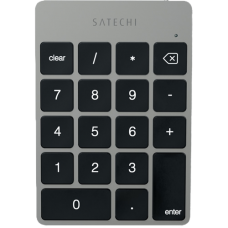 Беспроводная клавиатура Satechi Slim Rechargeable Aluminum Bluetooth Keypad серый космос