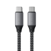 Кабель Satechi USB-C to USB-C 100W (2 метра) для зарядки чёрный (ST-TCC2MM)