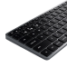 Беспроводная клавиатура Satechi Slim X1 Bluetooth Keyboard-RU серый космос