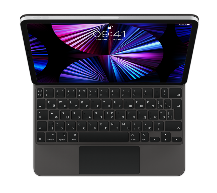 Клавиатура apple 2021. Apple Magic Keyboard for IPAD Pro 12.9". Волшебная клавиатура для IPAD.