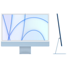 iMac 24" Retina 4,5K, M1 (8C CPU, 7C GPU), 8 ГБ, 256 ГБ SSD, синий