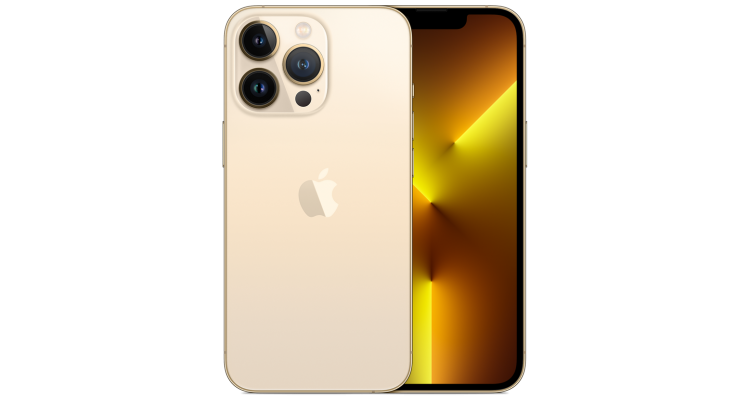 Смартфон iPhone 13 Pro 256 ГБ золотой MLW73