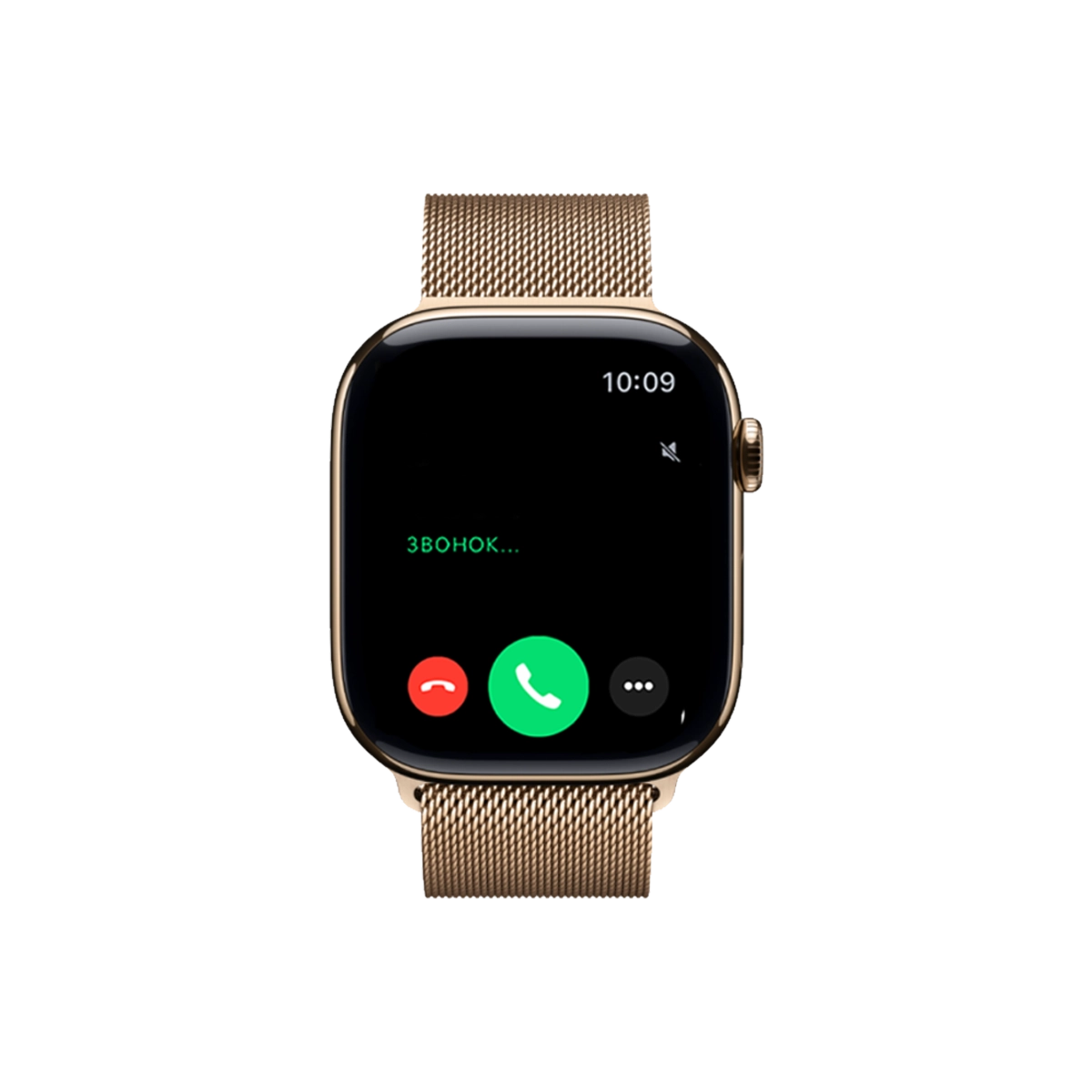 Фото Часы Apple Watch Series 11, 46 мм, титан золотой, миланский сетчатый браслет