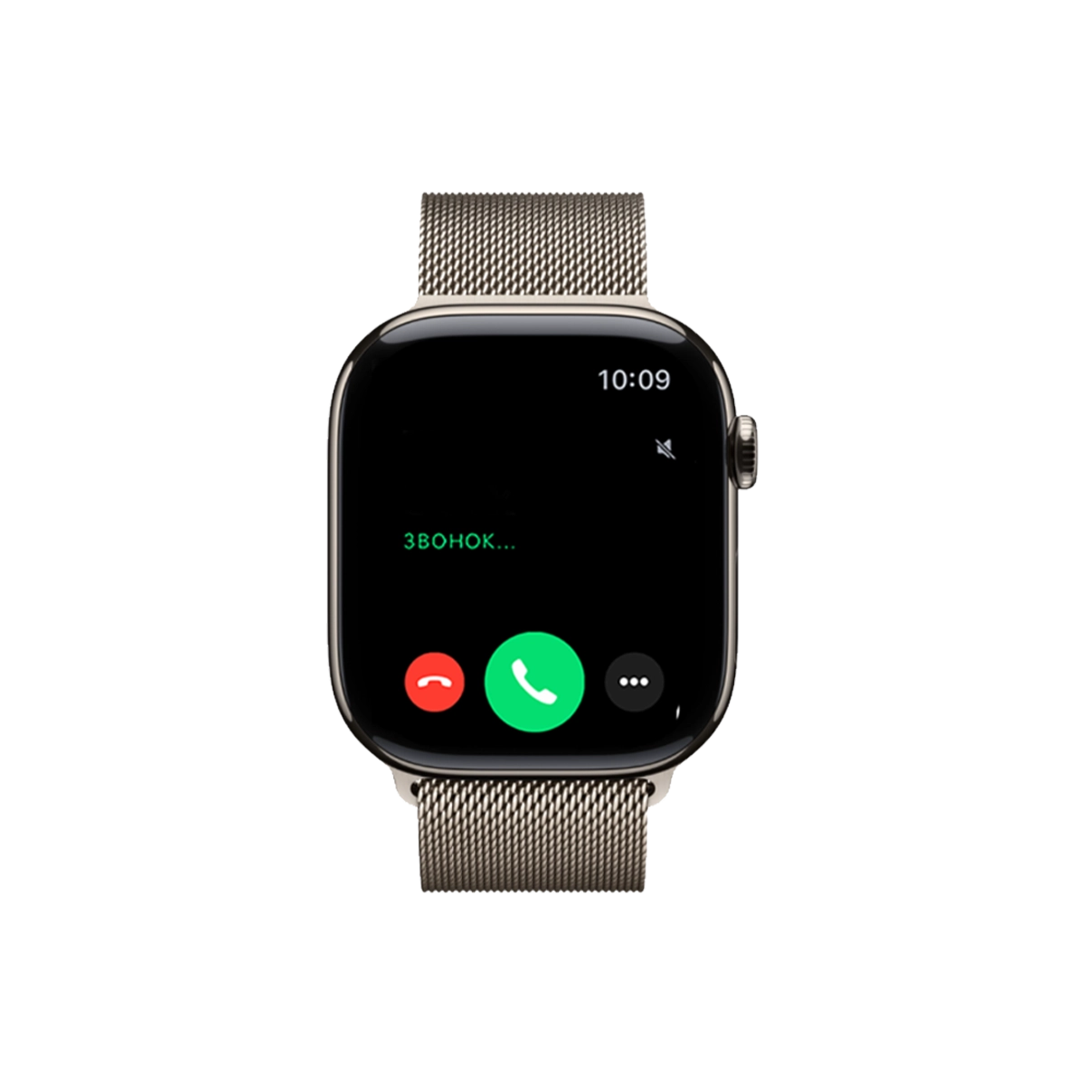 Фото Часы Apple Watch Series 11, 46 мм, титан светлый, миланский сетчатый браслет