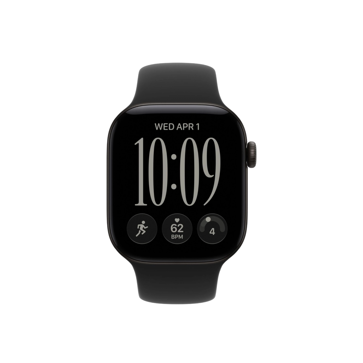 Фото Apple Watch Series 12, 42 mm, GPS+Cellular, Black Aluminum