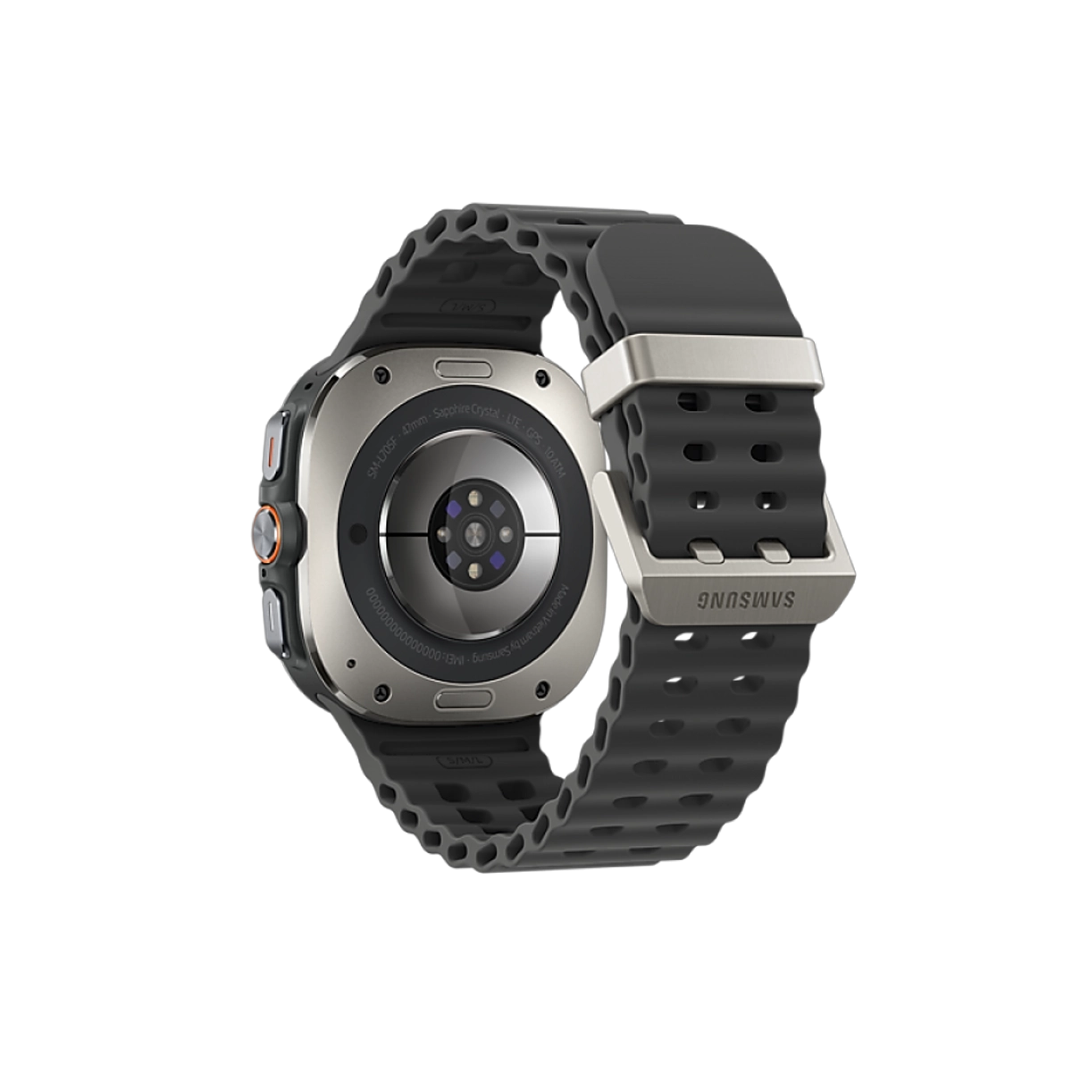 Фото Умные часы Samsung Galaxy Watch Ultra, 47 мм, титан, ремешок Marine, Серебряный титан