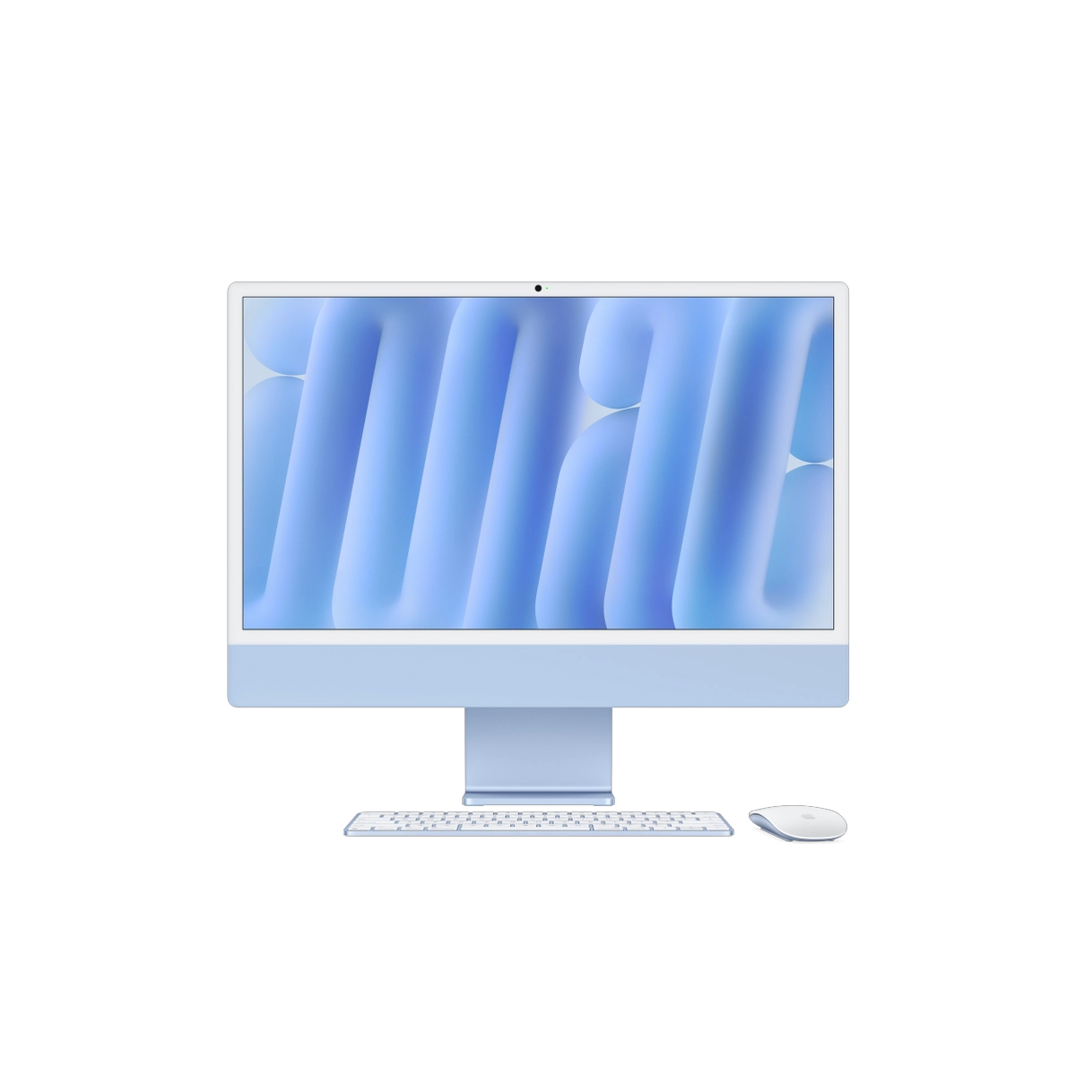 Фото Apple iMac 24" Retina 4,5K (M4 8C CPU, 8C GPU, 2024), 16 ГБ, 256 ГБ SSD, голубой