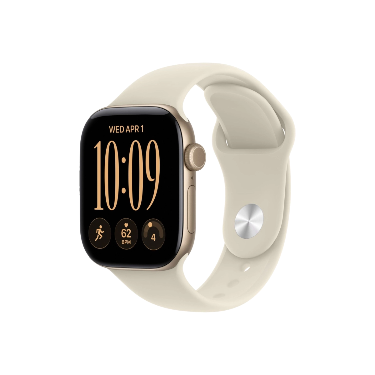 Фото Apple Watch Series 12, 42 mm, GPS+Cellular, Light Gold Aluminum