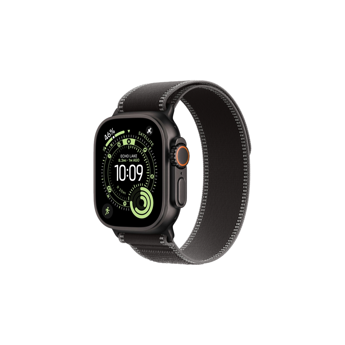 Фото Apple Watch Ultra 3, 49 мм, Black Titanium Bl/Charcoal Trail Loop