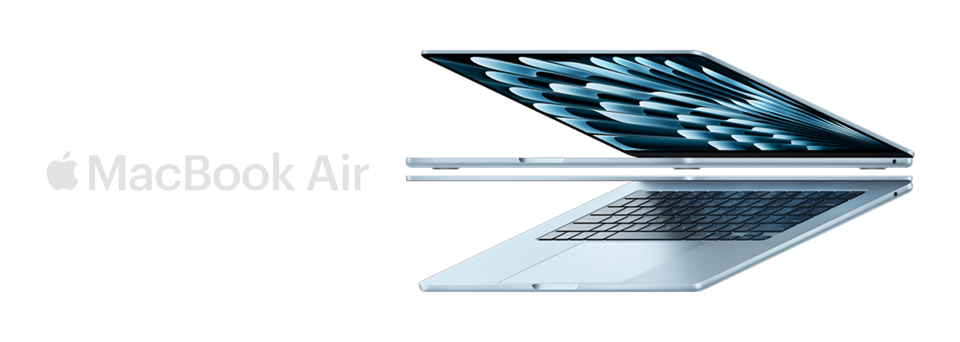Apple MacBook Air 15" (M4, 10C CPU/8C GPU, 2025), 16 ГБ, 256 ГБ SSD, небесно-голубой
