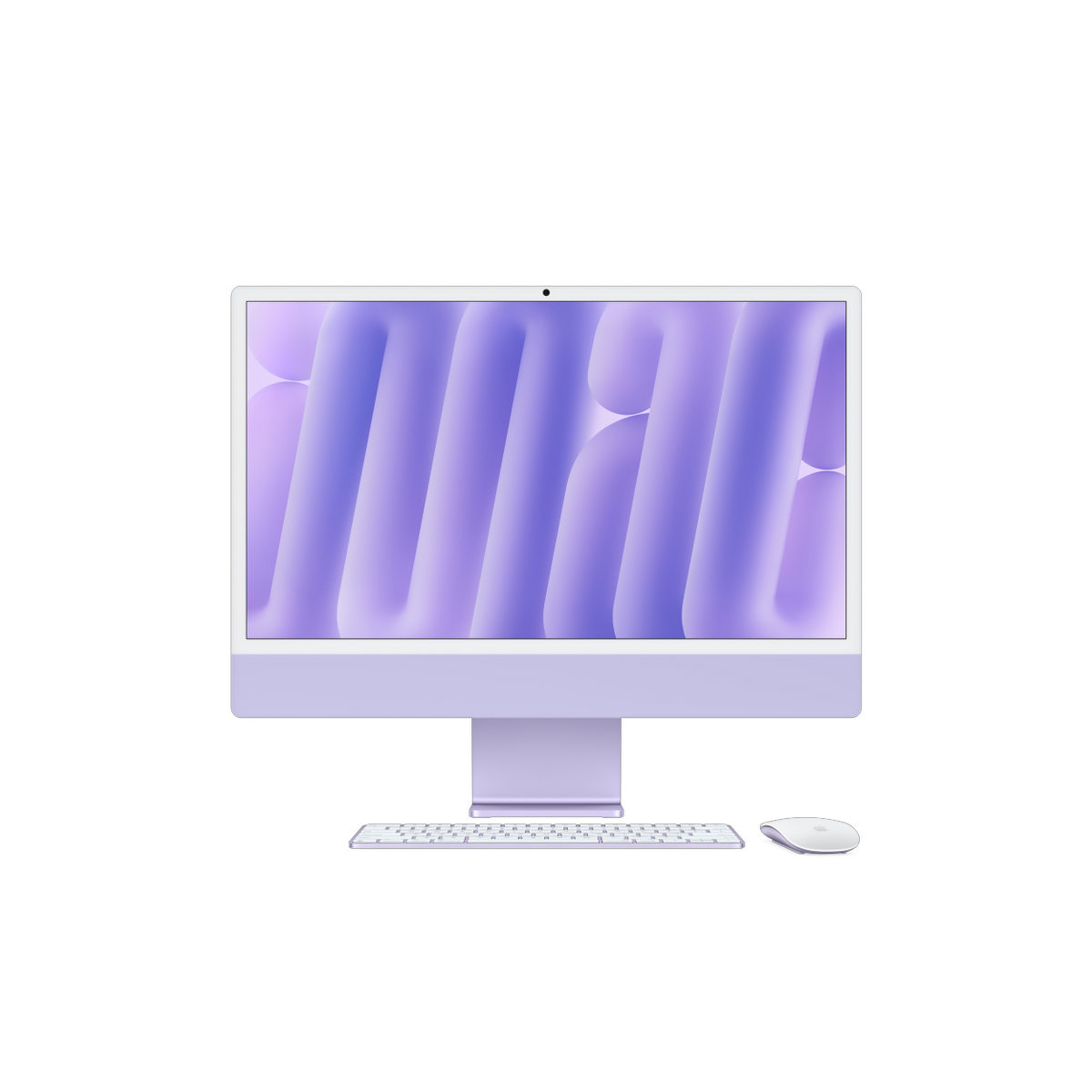 Фото Apple iMac 24" Retina 4,5K (M4 8C CPU, 8C GPU, 2024), 16 ГБ, 256 ГБ SSD, фиолетовый